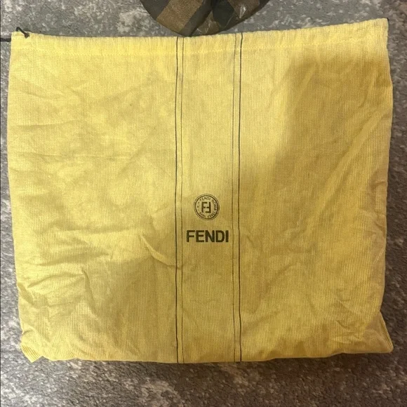 Vintage Fendi Chic Striped Black and Brown Women's Backpack - Picture 7 of 13